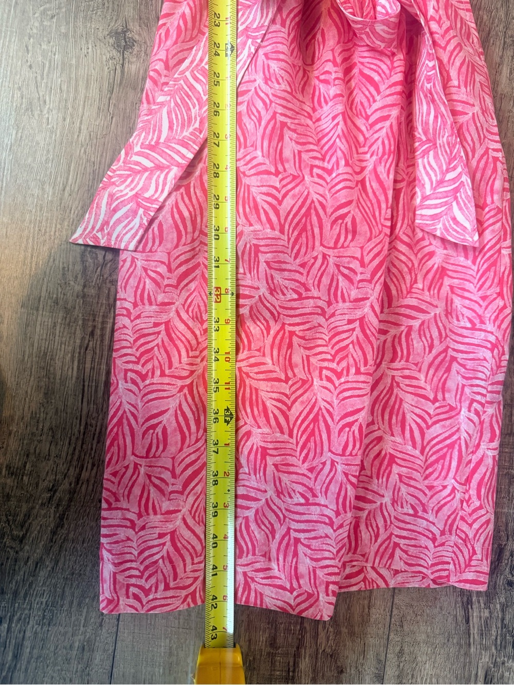 J. McLaughlin Palm Breeze Kirby Dress Size Medium Rose White - Picture 7 of 10